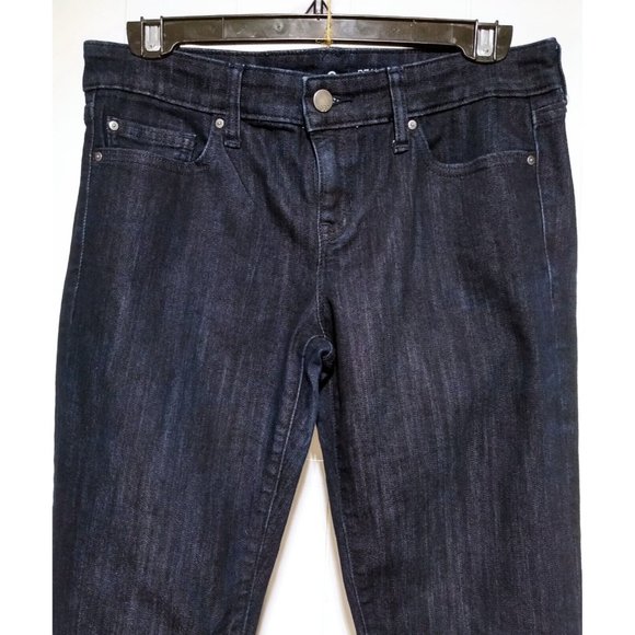 Gap 1969 Real Straight High Rise sz 4 Dark Wash EUC Stretch denim jeans - Picture 4 of 5